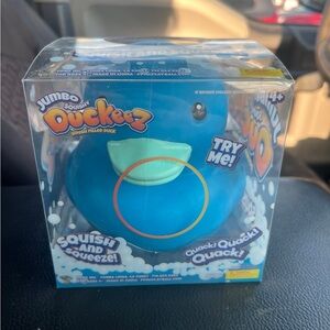 New in box unopened viral TikTok Jumbo squishy duckeez Toy in Blue